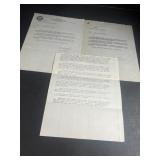 (3) Pieces of Ephemera