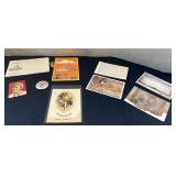 (4) Vintage  Cards of Linens & Assorted Ephemera