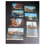 (7) Vintage Picture Postcards (Scenes)