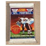 Vintage UNOPENED Pack Football Cards