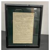 Framed Vintage Ephemera