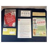 (6) Pieces of Vintage Ephemera School Related