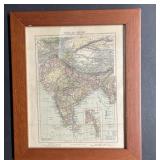 Framed Vintage Map