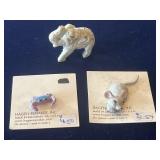 Lot of (3) Hagen-Renaker Porcelain Animals (With