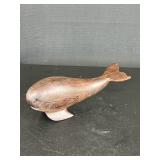 Nice Hand Carved Rosewood Whale Figure