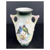 Nice Czechoslovakian Porcelain Vase w/Birds