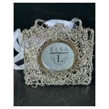 Fancy Silver Tone Elsal Picture Frame