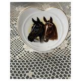 Britain Fine Bone China Horse Themed Heart Form