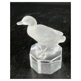 Signed Goebel Crystal Duck