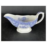 Beautiful Spode Blue & White Gravy Boat