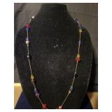 Vintage Colorful Beaded Necklace