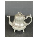 Lrg Vintage Signed Silver Tone Teapot/Coffee Pot