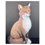 Signed Fox Doorstop ( Wooden )
