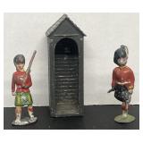 (2) Vintage Metal Die Cast British Guards