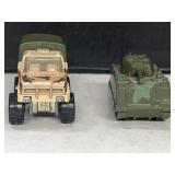 (2) Hot Wheels Miniature Military Vehicles