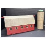 Wooden Barn Tin Can Silo