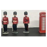 Vintage Metal Die Cast (3) Figurines  1 Booth