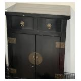 Asian Double Door Cabinet with Drawer