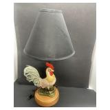 Nice Large Rooster Lamp with Shade