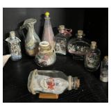 (9) Pieces Bottled Sand Art