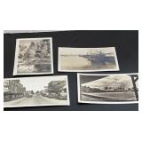 4 Vintage B&W Postcards