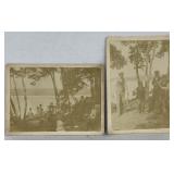 3 Vintage Black & White Photographs on Card