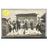 Vintage Post Card Logging on the Dry Fork River