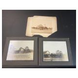 3 Vintage Photographs on Card