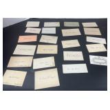 22 Vintage Ephemera Calling Cards