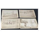 4 B&W Photographs Vintage City of Mexico