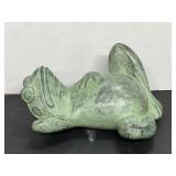 Metal Green Frog Yard Ornament