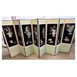 Fantastic 8-Paneled Double-Sided Oriental Screen