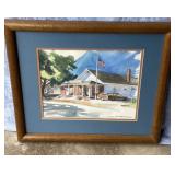 Framed Fairfax Station Virginia Post Office