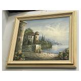 Oil on Canvas Water Scene