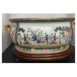 Oriental Porcelain Large Decorative Bowl