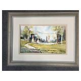 Artist Signed Framed & Matted Impressionistic