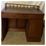 Rare Antq Walnut Schoolmasters Desk