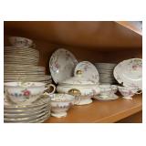 Large Set Beautiful Floral Porcelain China