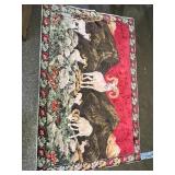 Lrg Hanging Tapestry Depicting Many Rams on a