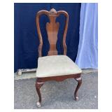 Fancy Carved Queen Anne Side Chair (as found/see