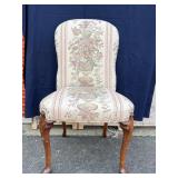 High Quality Floral Upholstered Queen Anne Chair