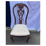 Fancy Carved Mahogany Chair w/Shell Carving