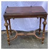 Antique Fancy Carved Walnut Side Table/Stand