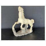 Large Rearing Horse Statue