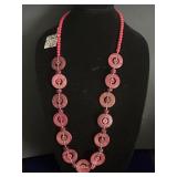 Vintage Wooden Beaded Necklace