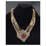Unique String & Metal Necklace