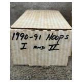 Box of 1990-1991 Hoops Series 1 & 2 Basketball