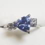 $9200 14K  Triangular Cut Tanzanite(1.6ct) Diamond