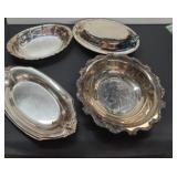 (4) Pieces Vintage Silver Plate