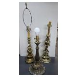 Lot of (3) Fancy Table Lamps